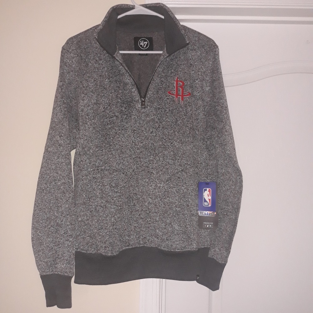 NWT Houston Rockets glacier grey fleece NBA brand